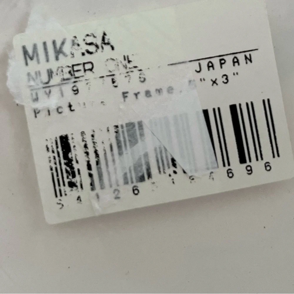 NEW Mikasa Glass Photo Frame One Year Old Baby First Birthday Gift Made in Japan